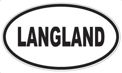 LANGLAND - Oval Sticker