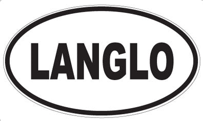 LANGLO - Oval Sticker