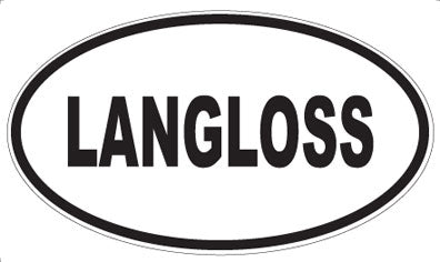 LANGLOSS - Oval Sticker