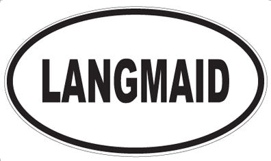 LANGMAID - Oval Sticker