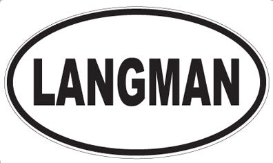 LANGMAN - Oval Magnet