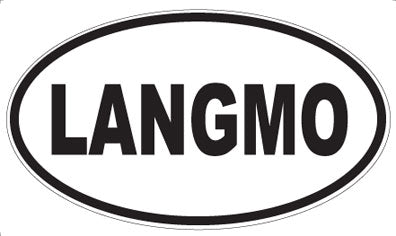 LANGMO - Oval Sticker