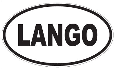 LANGO - Oval Sticker