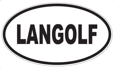 LANGOLF - Oval Magnet