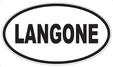 LANGONE - Oval Magnet