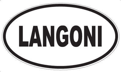 LANGONI - Oval Sticker