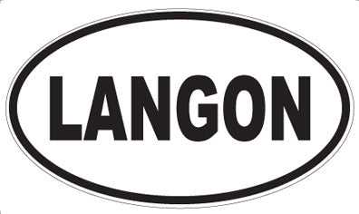 LANGON - Oval Magnet