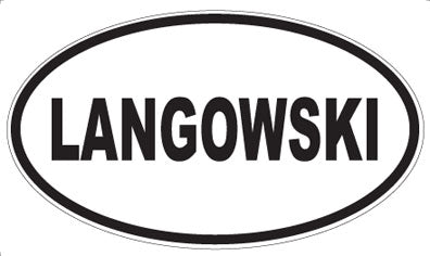 LANGOWSKI - Oval Magnet