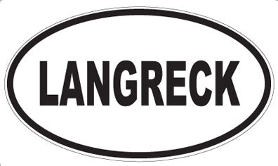 LANGRECK - Oval Sticker