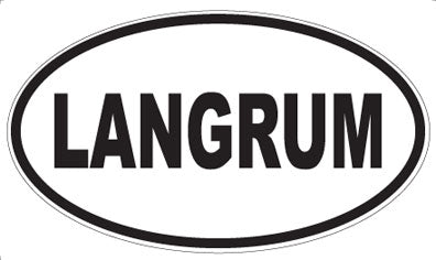 LANGRUM - Oval Magnet