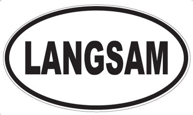 LANGSAM - Oval Magnet