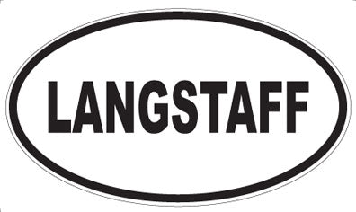 LANGSTAFF - Oval Sticker