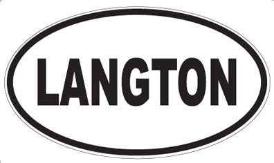 LANGTON - Oval Magnet