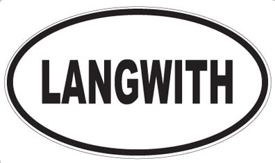 LANGWITH - Oval Sticker