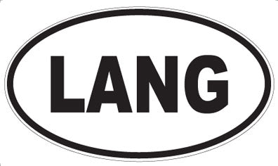 LANG - Oval Magnet