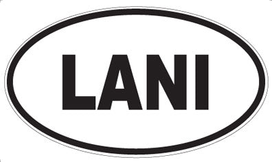 LANI - Oval Sticker