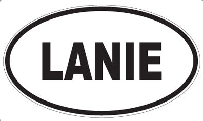 LANIE - Oval Sticker