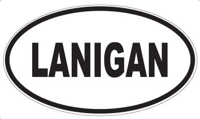 LANIGAN - Oval Sticker