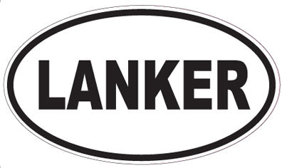 LANKER - Oval Sticker