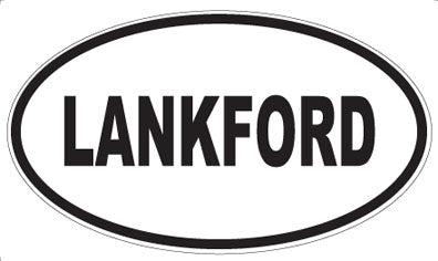 LANKFORD - Oval Magnet