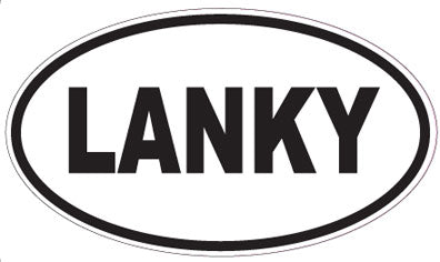 LANKY - Oval Magnet