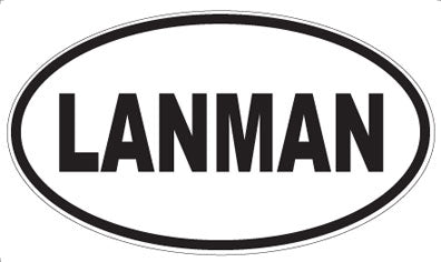 LANMAN - Oval Magnet