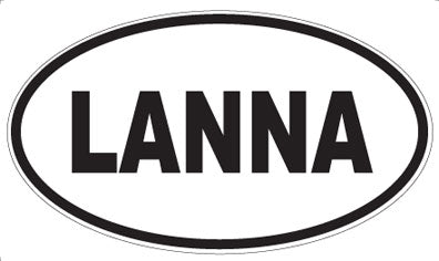 LANNA - Oval Sticker