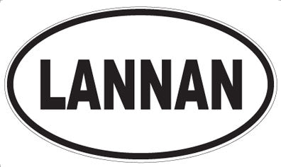 LANNAN - Oval Magnet