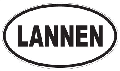 LANNEN - Oval Magnet