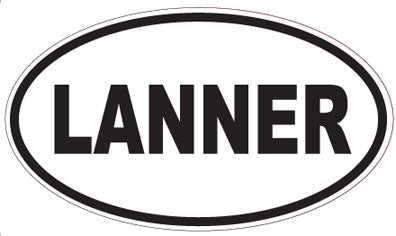 LANNER - Oval Sticker