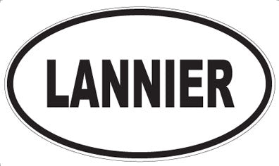 LANNIER - Oval Magnet