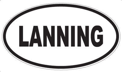 LANNING - Oval Sticker