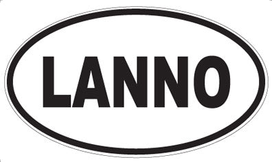 LANNO - Oval Sticker