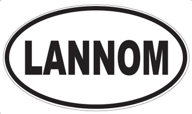 LANNOM - Oval Magnet