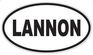 LANNON - Oval Magnet