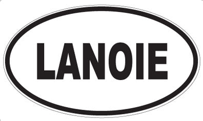 LANOIE - Oval Sticker