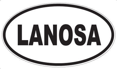 LANOSA - Oval Sticker