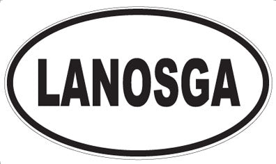LANOSGA - Oval Sticker
