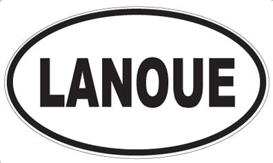 LANOUE - Oval Sticker