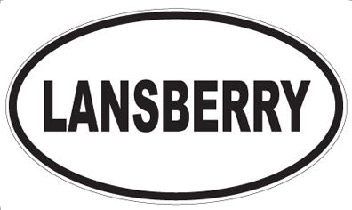 LANSBERRY - Oval Magnet
