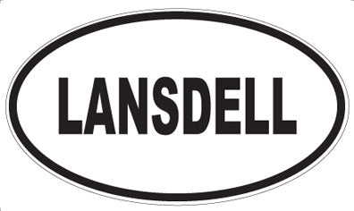 LANSDELL - Oval Magnet