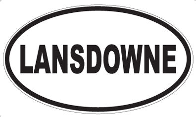 LANSDOWNE - Oval Sticker