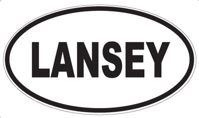 LANSEY - Oval Sticker