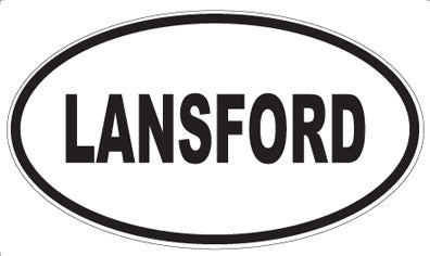 LANSFORD - Oval Sticker