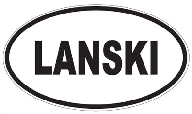 LANSKI - Oval Sticker