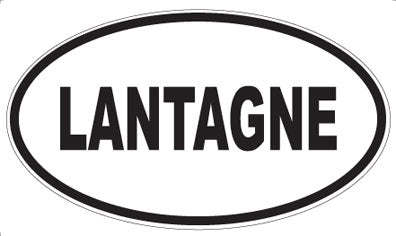 LANTAGNE - Oval Sticker