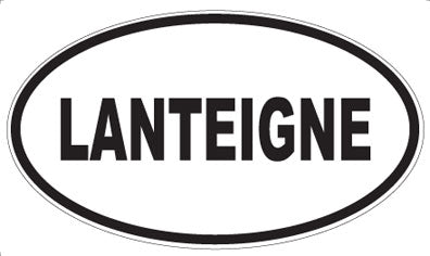 LANTEIGNE - Oval Sticker