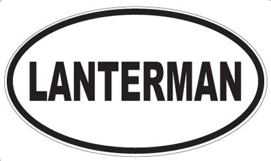 LANTERMAN - Oval Sticker