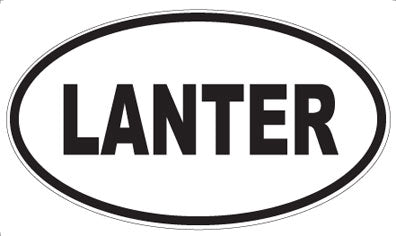 LANTER - Oval Magnet