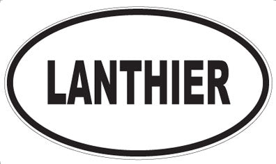 LANTHIER - Oval Sticker